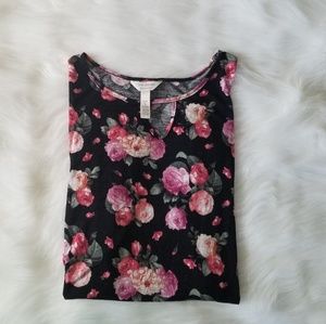 Three Seasons Floral Cinched Maternity Shirt